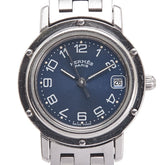 エルメス クリッパー 腕時計 CL4.210 クオーツ ネイビー文字盤 ステンレススチール レディース HERMES 【中古】